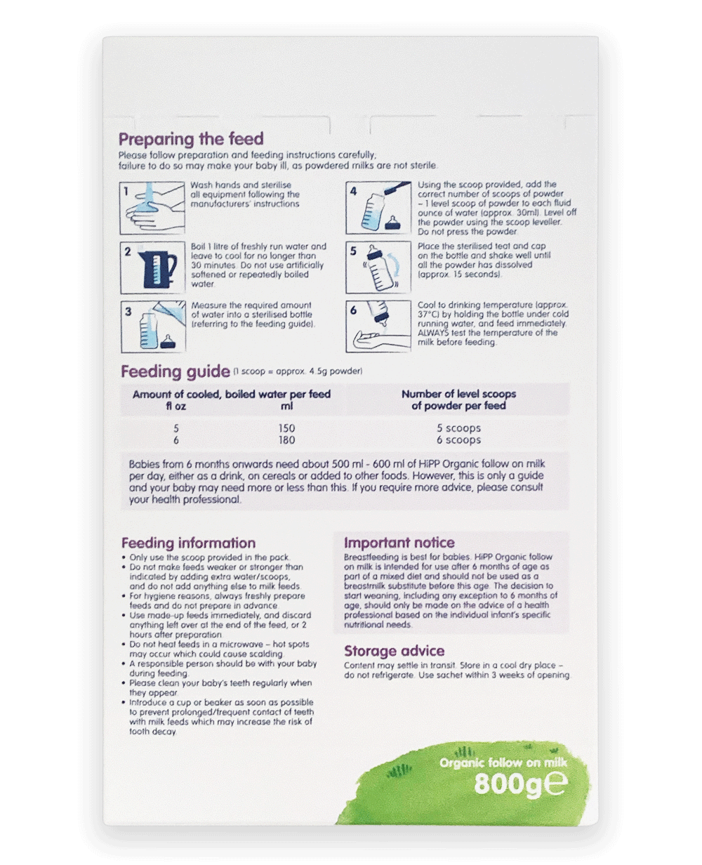 HiPP UK Stage 2 Combiotic Formula // Save $90.00 on 1st