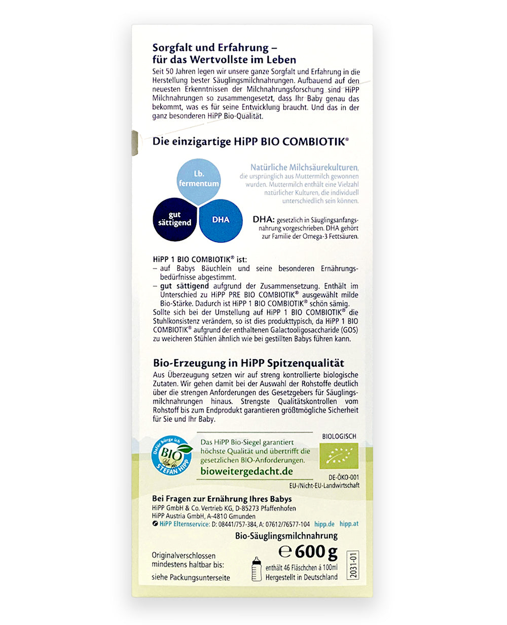 HiPP Dutch Stage 3 Combiotic Formula // Save $90.00 on 1st Order