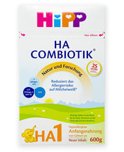 Load image into Gallery viewer, HiPP HA Germany Hypoallergenic Stage 1 Combiotic Infant Milk Formula